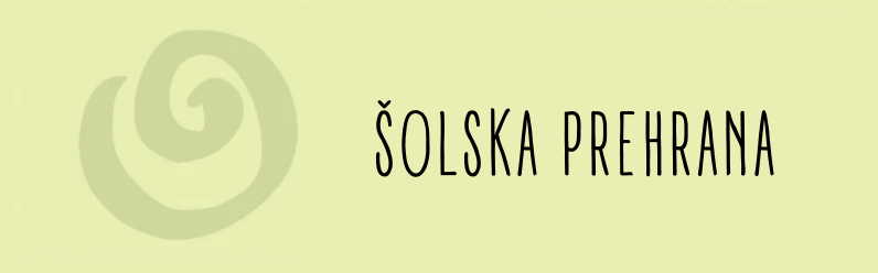 šolska prehrana