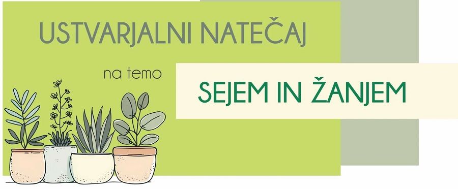 Vabilo na podelitev nagrad in priznanj ustvarjalnega natečaja na temo SEJEM IN ŽANJEM